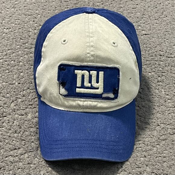 New York Giants Hat Men M/L Blue Embroidered Logo NFL Vintage Old Orchard Reebok - Picture 3 of 16
